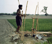 足踏み式灌漑　フミフミ Footing irrigation instrument